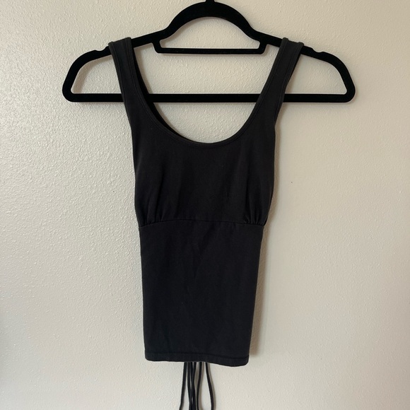Brandy Melville Victoria Tank Top in Black - Picture 3 of 5